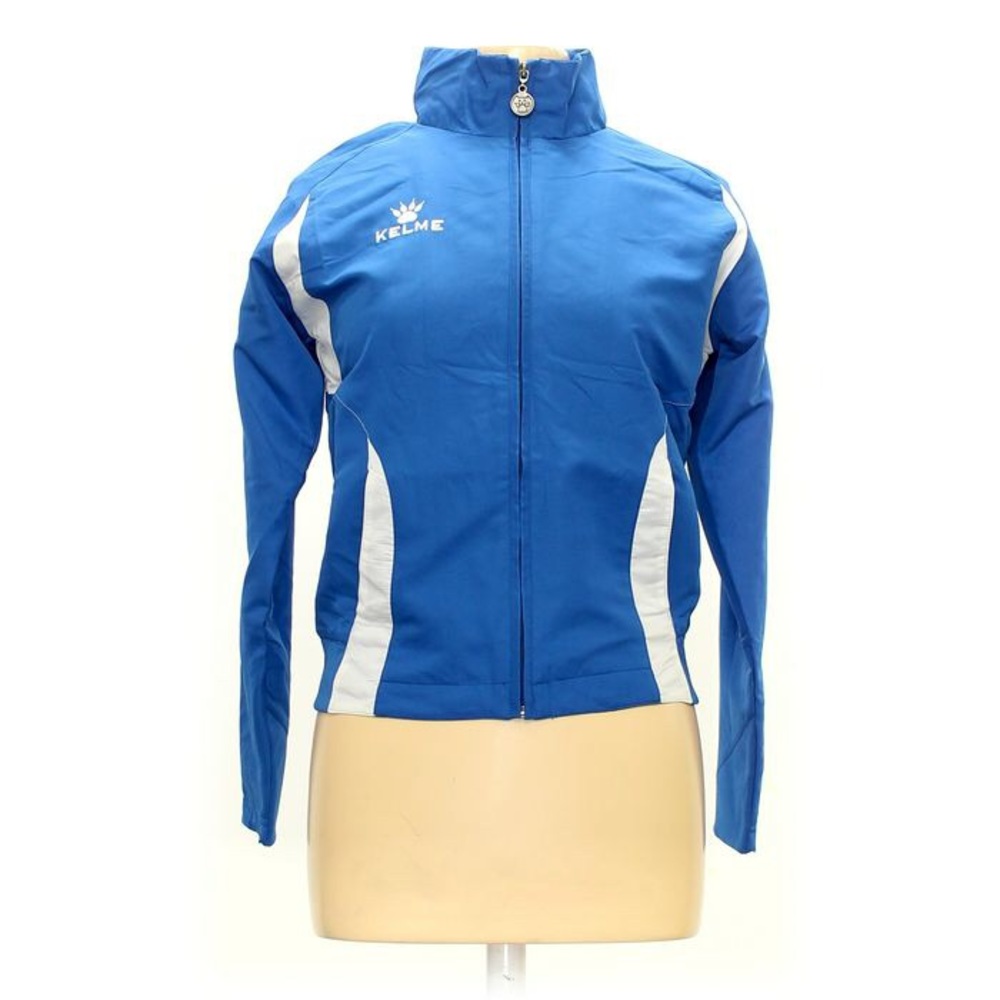 KELME NEPAL JACKET WINDBREAKER WARMUP ROYAL BLUE WHITE NWT SZ MED